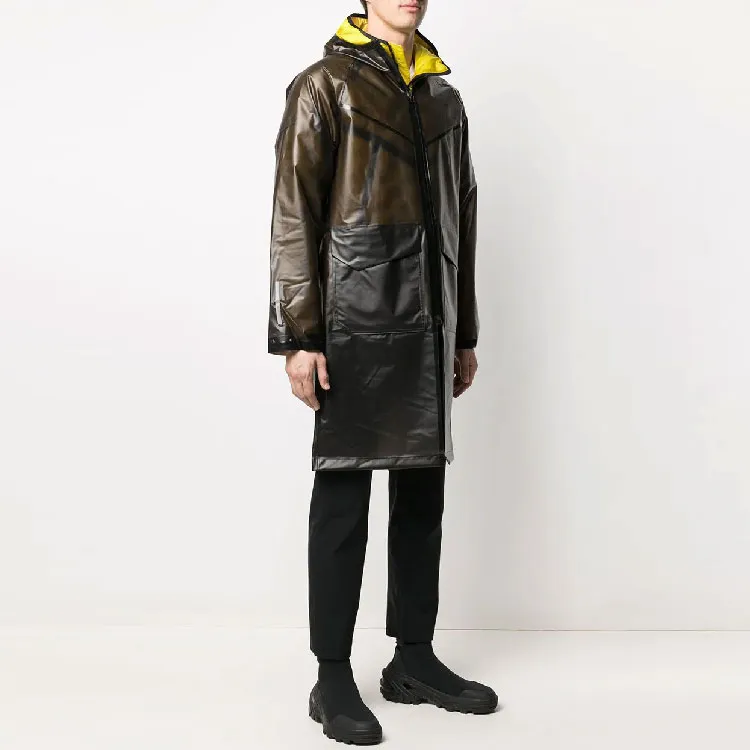 Nike Colorblock Hooded Down Jacket Men's Black-3