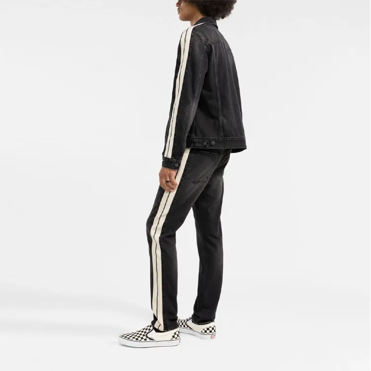 PALM ANGELS Denim Jackets Men Black-2