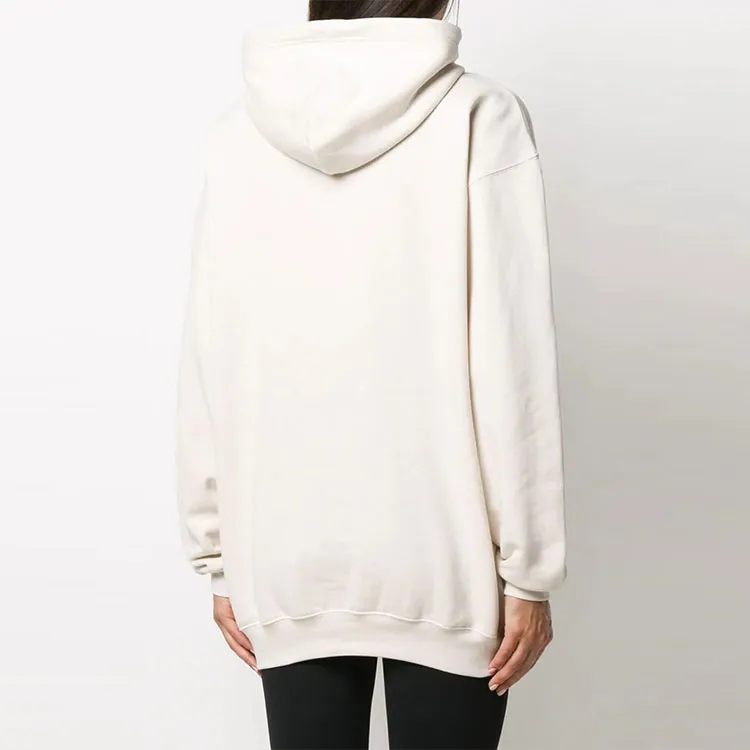 Balenciaga Sponsor Medium Fit Hoodie 'Chalky White/Black'-3
