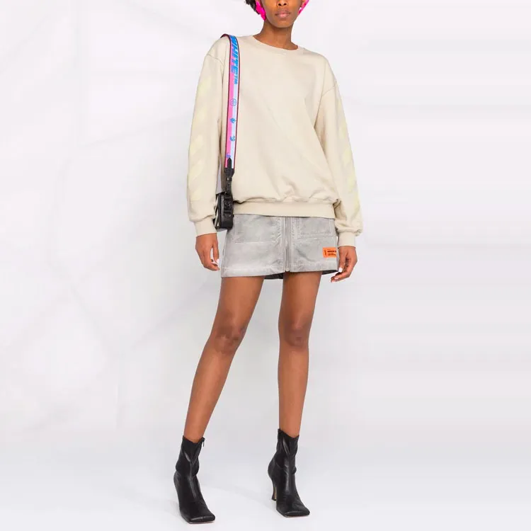 OFF WHITE FW21 Sweatshirts Women's Beige-1