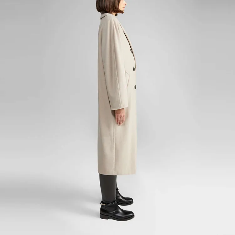 MaxMara 101801 Series Velvet Jackets Women's Beige-4