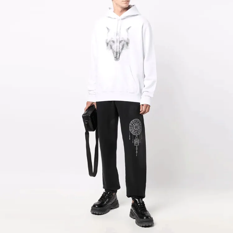 Marcelo Burlon County Of Milan Wolf-print Cotton Hoodie-2
