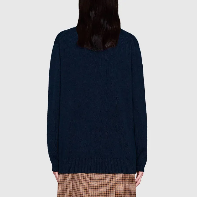 GUCCI FW21 Sweater Women's Dark Blue-2