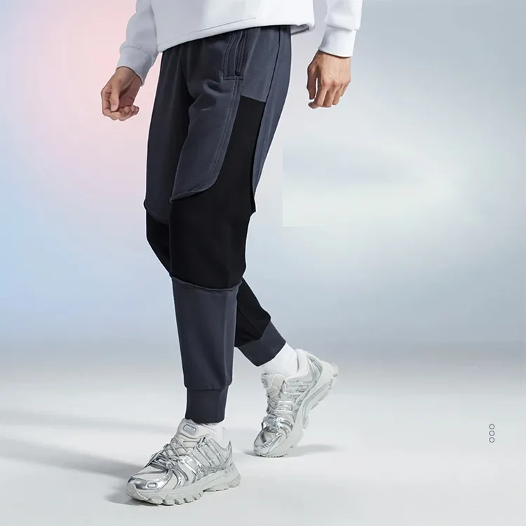 LiNing Knitted Sweatpants Men Blue-2
