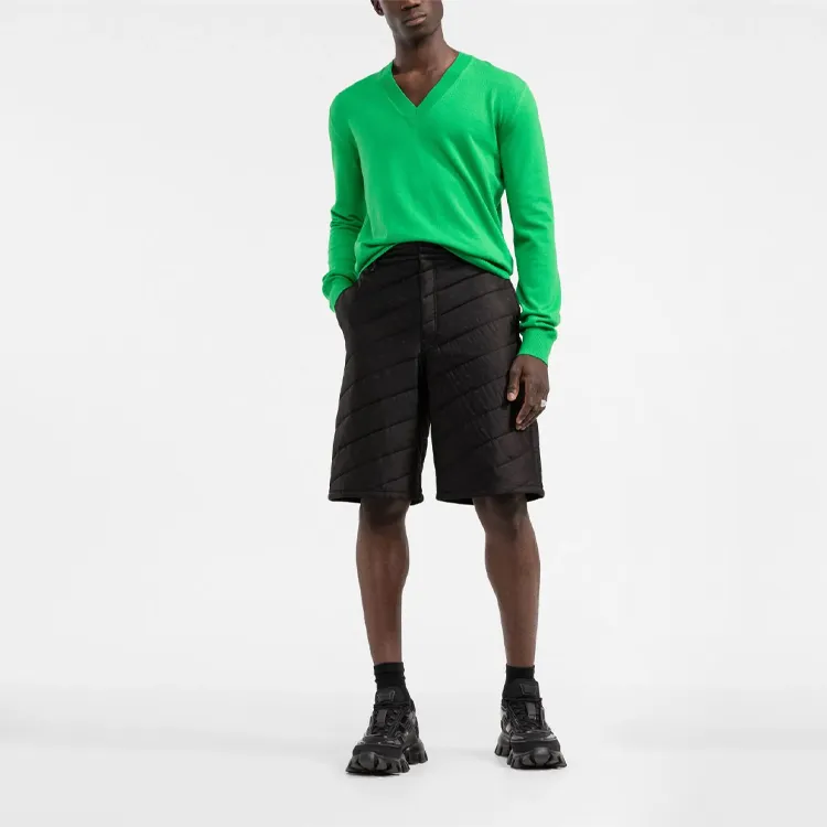 FENDI Padded Sky Twill Bermuda Shorts-3