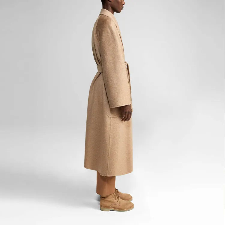 MaxMara Notched lapels Belted Coat-5