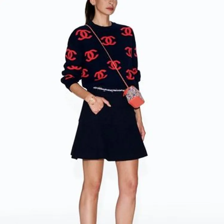 CHANEL Sweater Women's Marine Blue-2