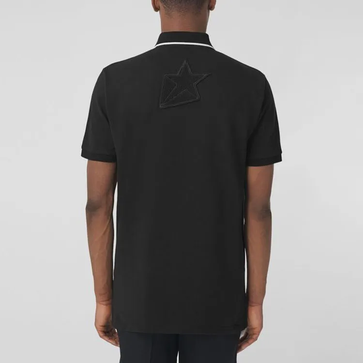 Burberry Polo Shirts Men Black-2