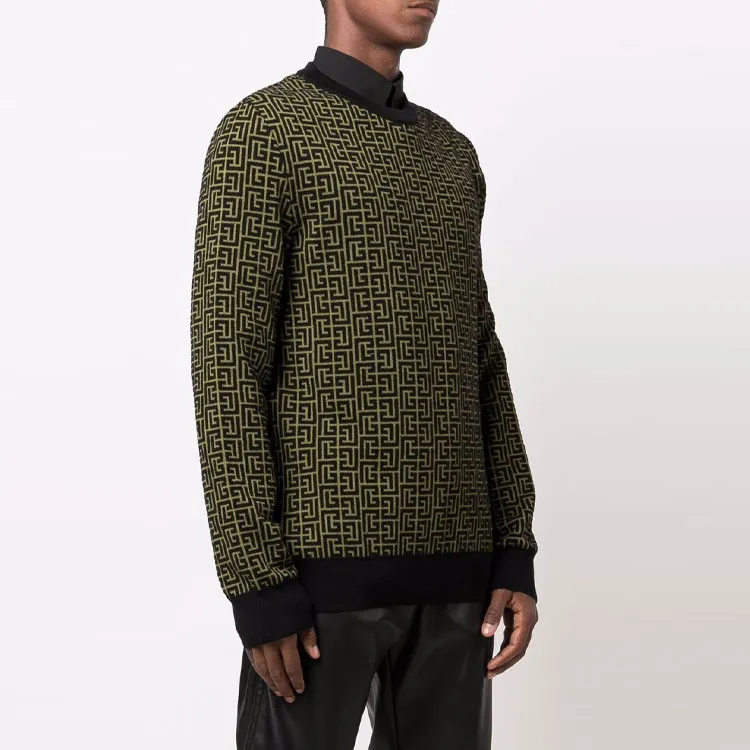 BALMAIN FW21 Sweater Men's Green-1