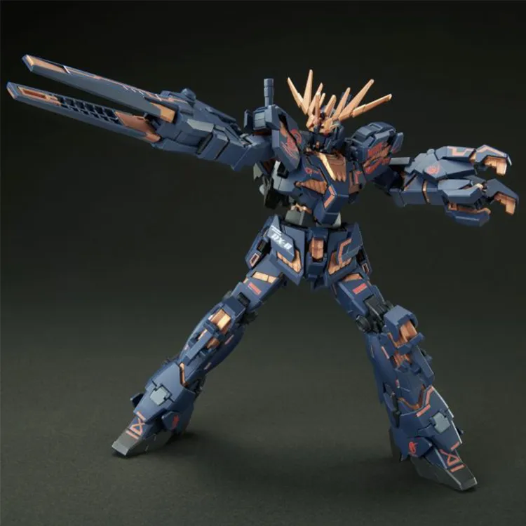 BANDAI Gundam X Nike Sb Unicorn 02 Banshee Destroy Mode 1/144 Scale Hg Model Kit Action Figure-4