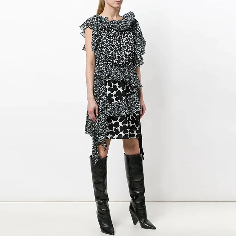 Givenchy Asymmetric Patterned Dress-3