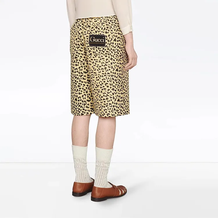 GUCCI Leopard Jacquard Shorts-3