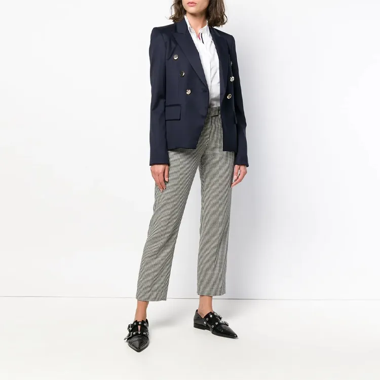 THOM BROWNE Sleeveless Grosgrain Poplin Shirt-1