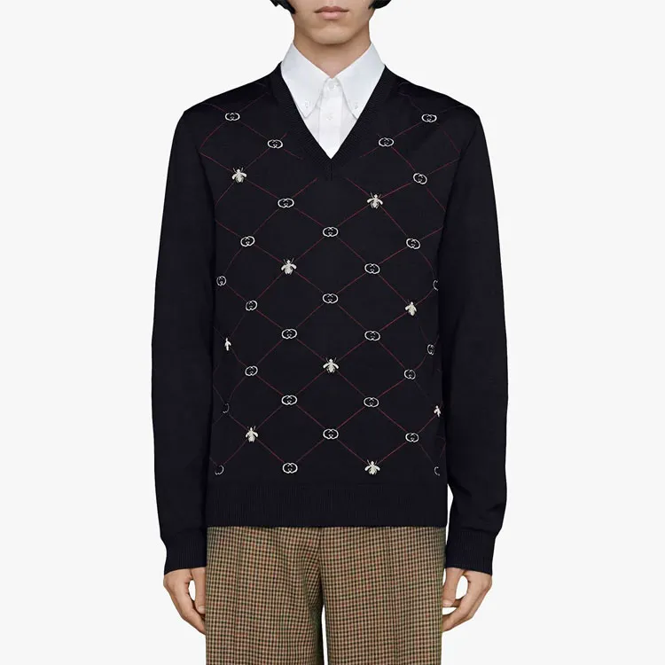 GUCCI Sweaters Men Blue-2