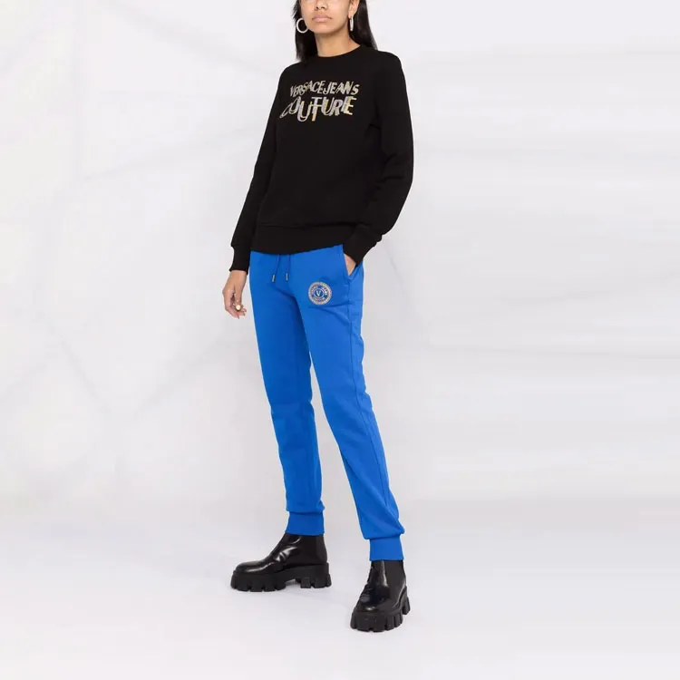 VERSACE JEANS COUTURE FW21 Crew Neck Sweatshirt Women's Black-4