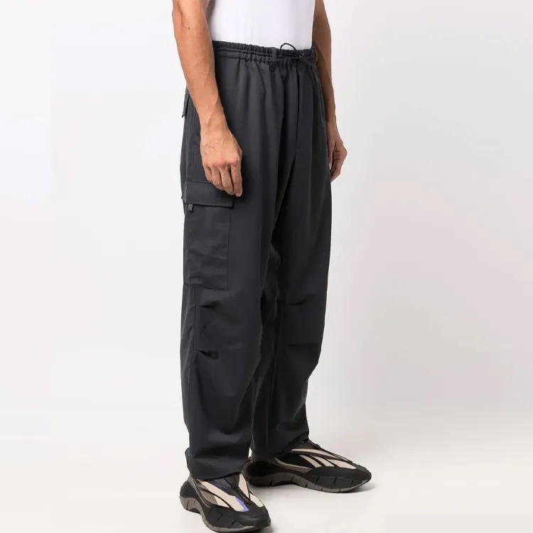 Y 3 Casual Pants Men Dark Gray-2