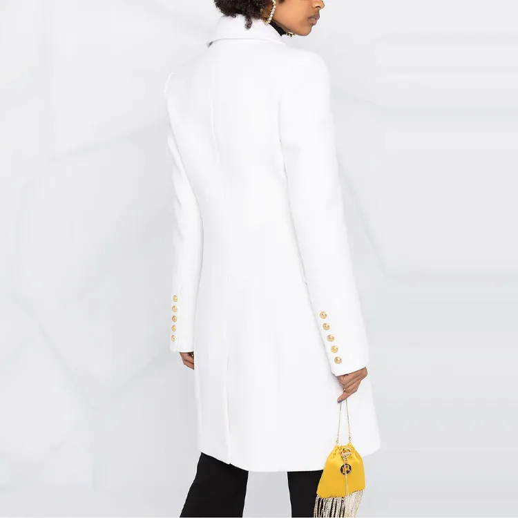 BALMAIN Velvet Jackets Women's White-5