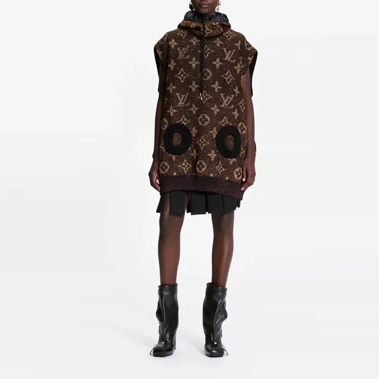 LOUIS VUITTON Lurex Monogram Sleeveless Pullover-2