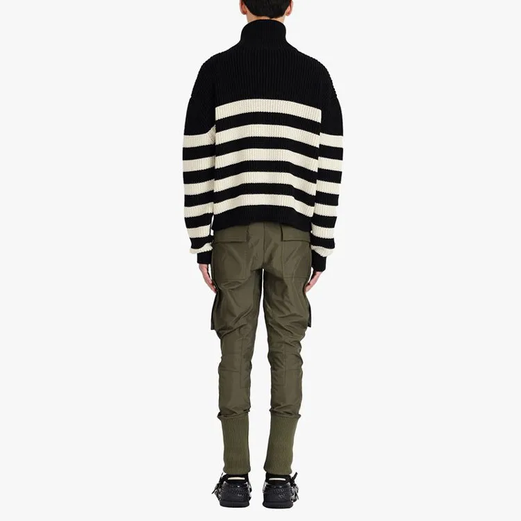 BALMAIN Trucker Striped Pullover-3