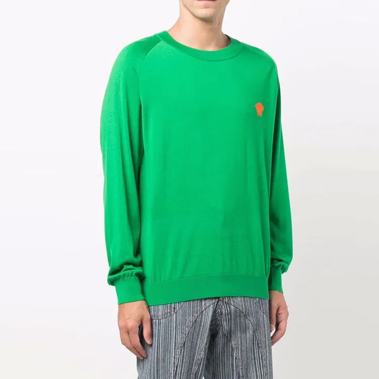 VERSACE Cashmere Sweaters Men Green-2