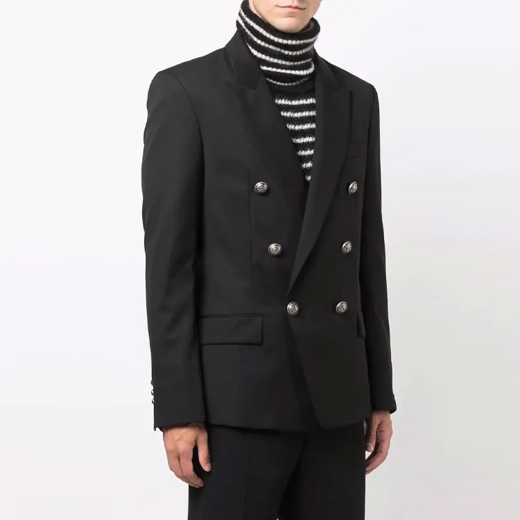 BALMAIN Double breasted Wool Blazer-2