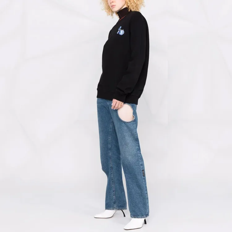 OFF WHITE FW21 Sweatshirts Women's Black-3