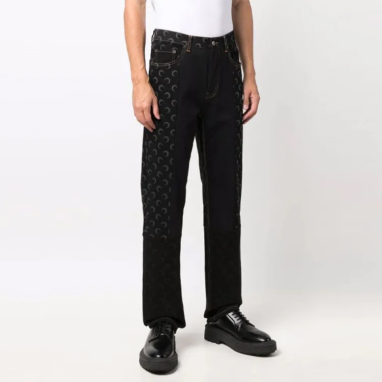 Marine Serre Jeans Men Black-3