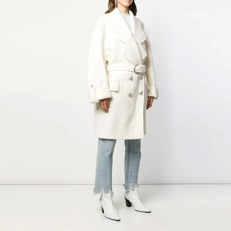 BALMAIN Coats Women's White-3