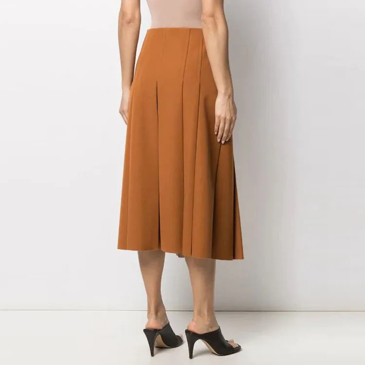FENDI Casual Long Skirts Women's Brown-2