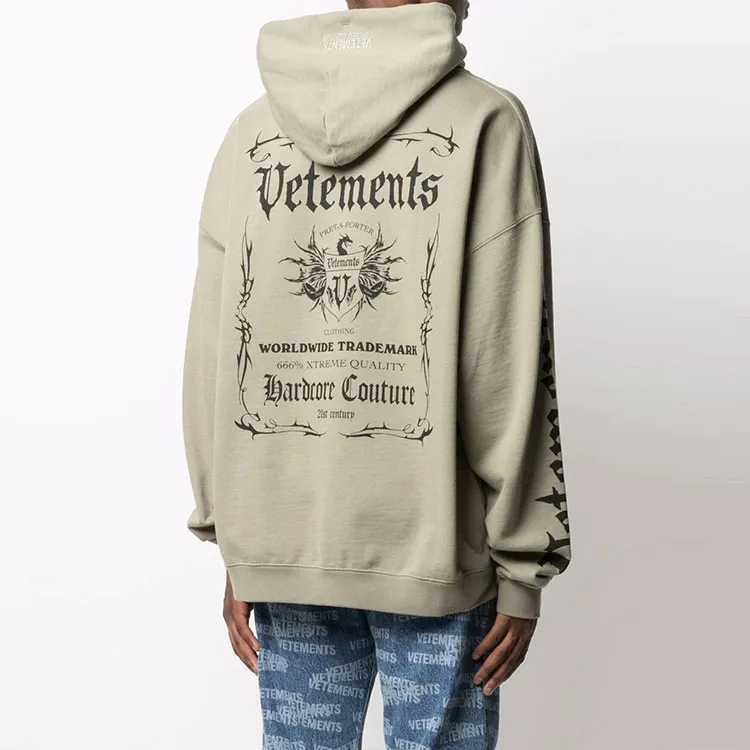 Vetements Black Label Logo Hoodie-2