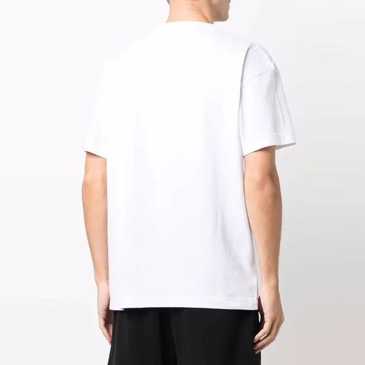 PALM ANGELS St Barth Heart Sprayed Logo T Shirt-4