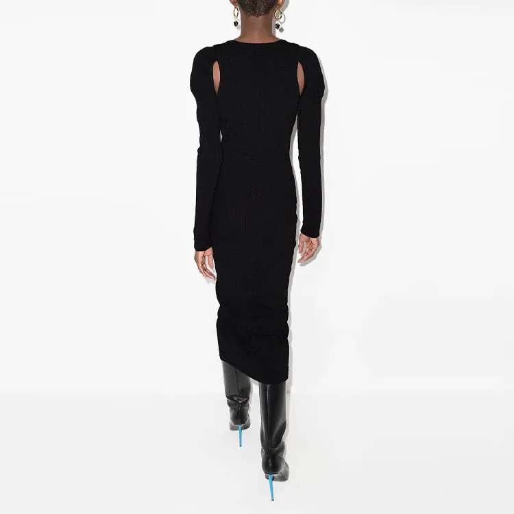 BALMAIN Cut out Detail Fitted Dress-2