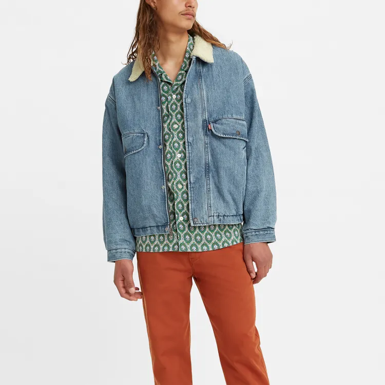 Levis Velvet Jackets Men Blue-3