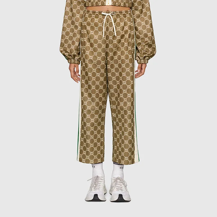 GUCCI Interlocking G Cropped Track Pants-2
