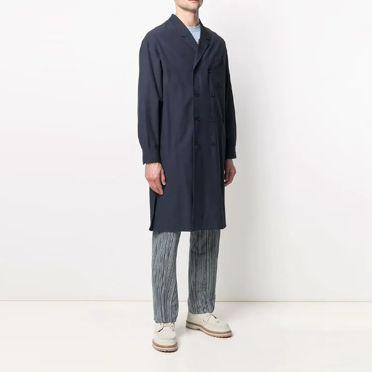 KENZO Trench Coats Men Blue-3