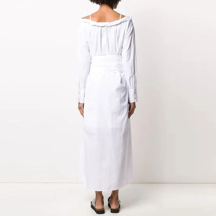 KENZO Tie waist Button through Midi Dress-1