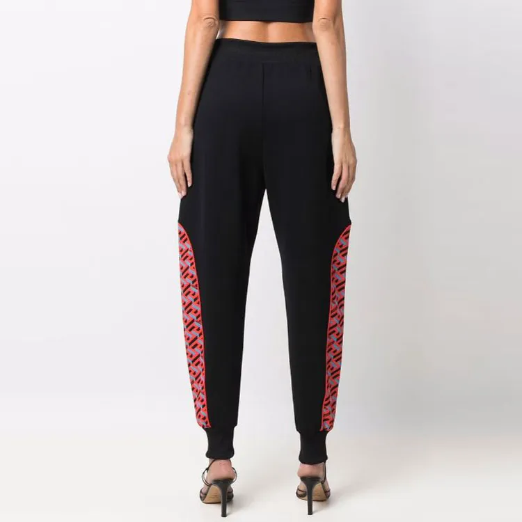 VERSACE Knitted Sweatpants Women's Black-3