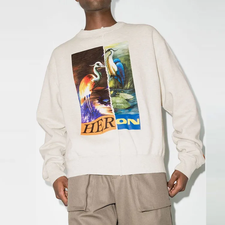 HERON PRESTON Sweatshirts Men Ecru-2