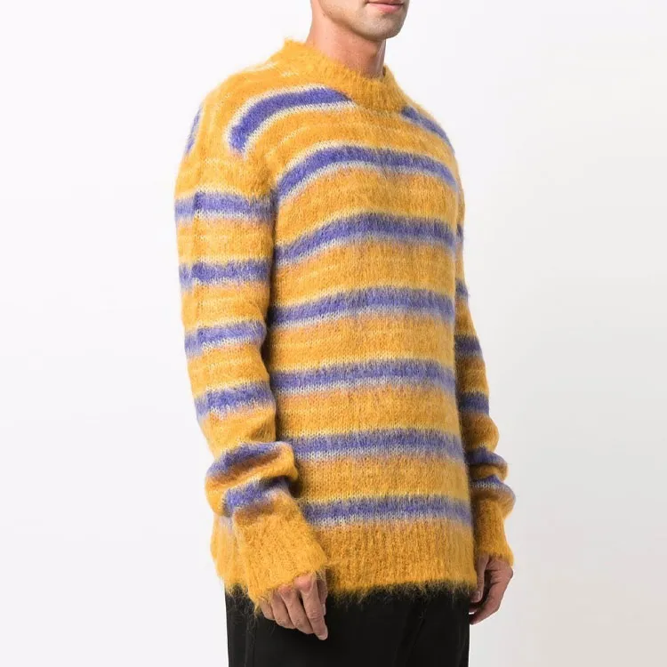 MARNI Groovy Striped Mohair Sweatshirt-3