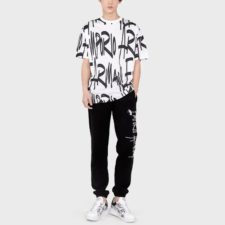 EMPORIO ARMANI T-Shirts Men White-1