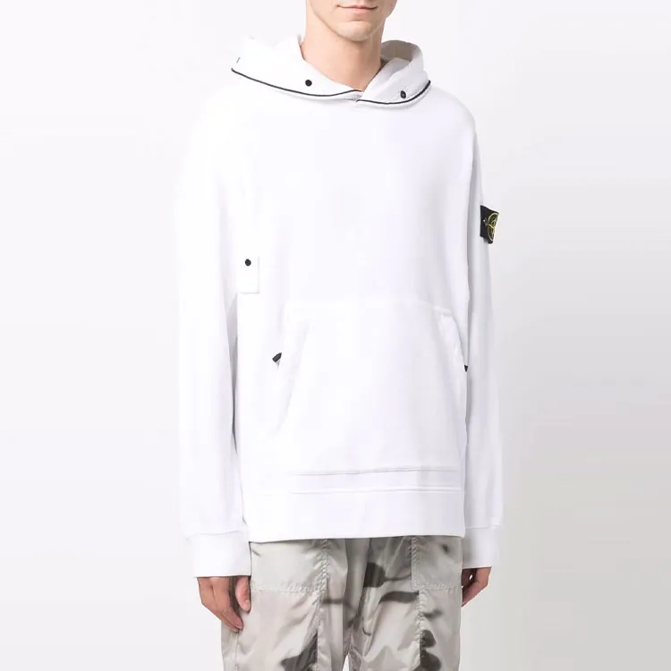 STONE ISLAND Contrast piping Badge Hoodie-1