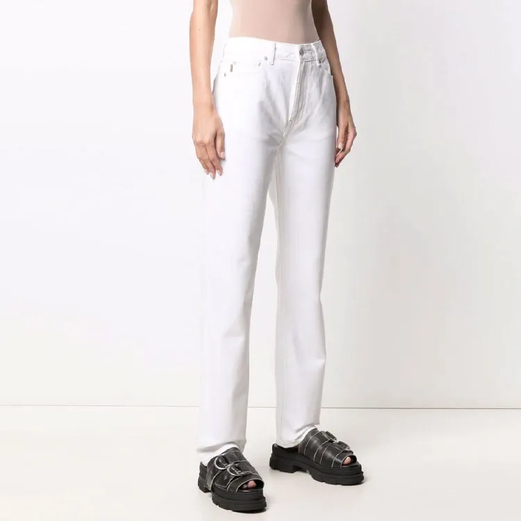 GANNI Jeans Women's White-3