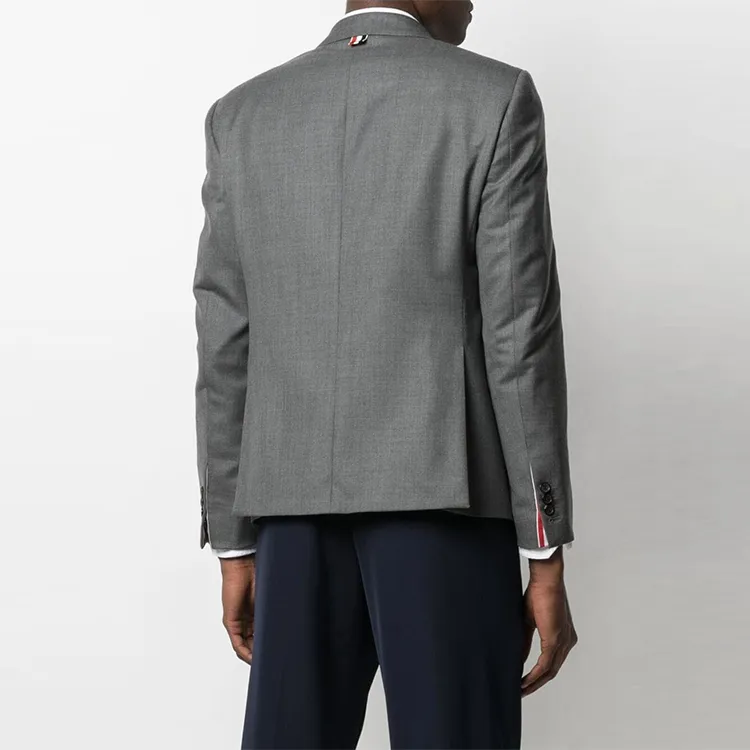THOM BROWNE Super 120s Single Breasted Tailored Blazer-2