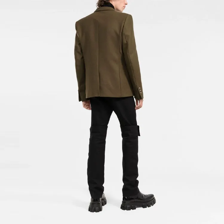 BALMAIN FW21 Business Suit Coat Men's Green-2