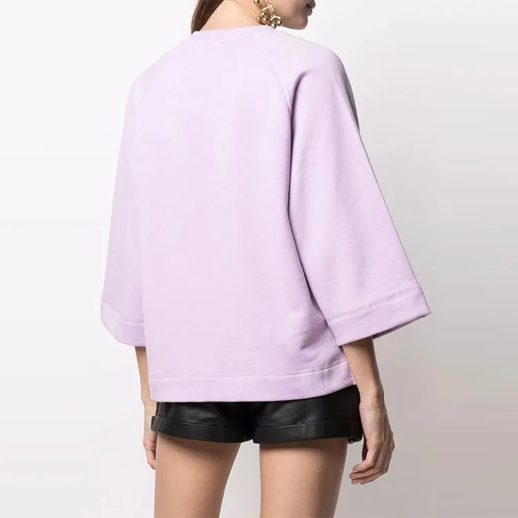 GANNI Isoli Oversized Raglan Sweatshirt 'Orchid'-1