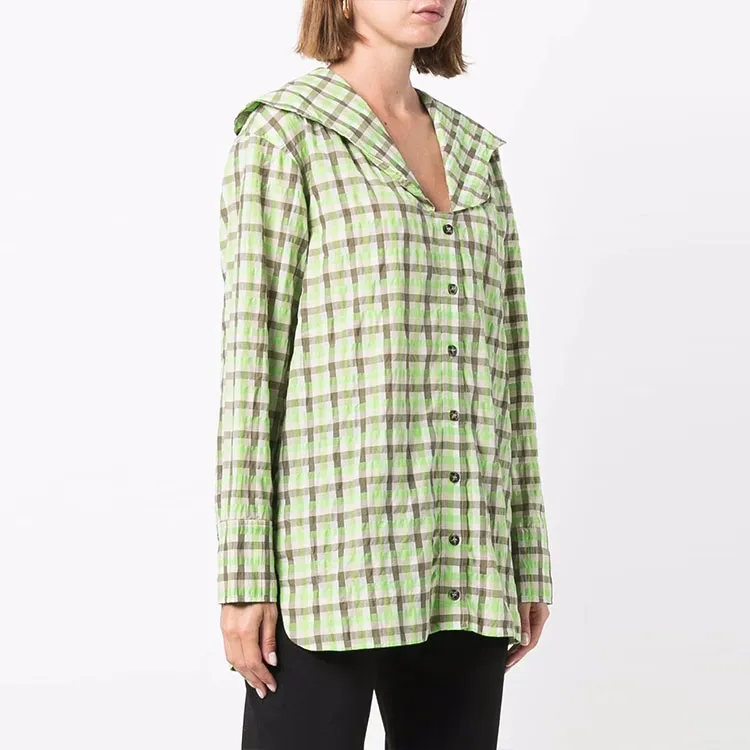GANNI Shirts Women's Green-3