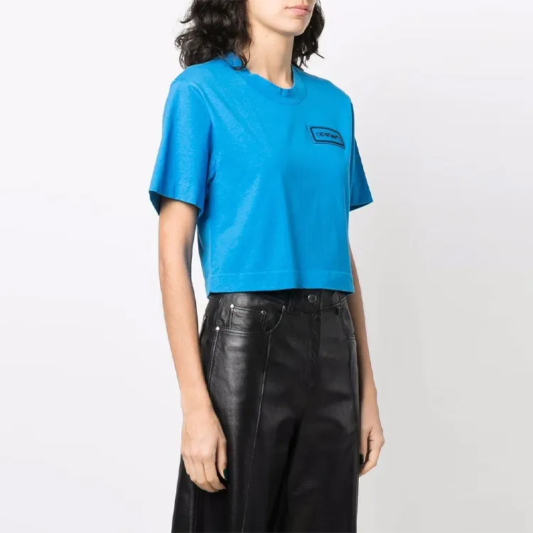 OFF-WHITE FW21 Crop Tops Women's Blue-1
