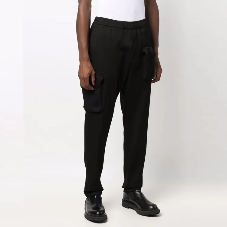 STONE ISLAND Cargo Pants Men Black-3