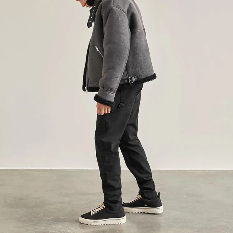 REPRESENT Leather Jackets Men Gray-3