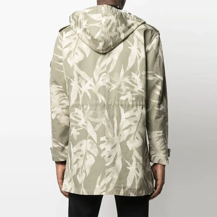 SAINT LAURENT Parka Coats Men's Green-2